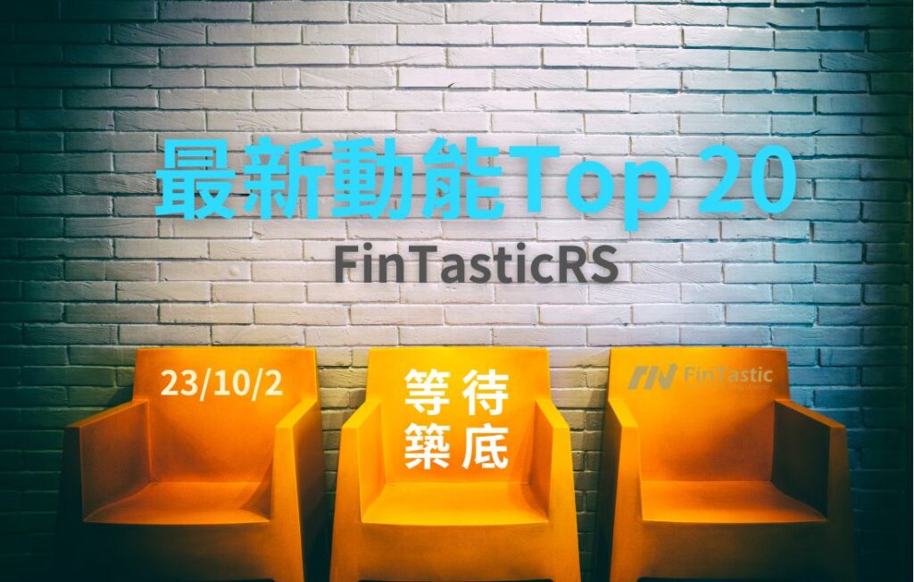 《美股動能排行Top 20》231002等待築底